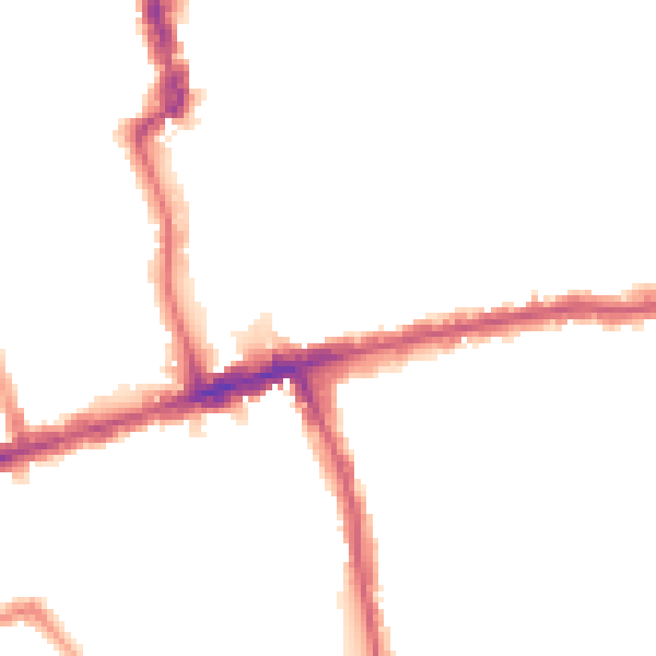 Night-time road noise heatmap for E6 2HR