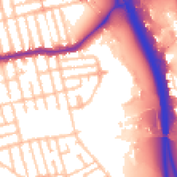 Daytime road noise heatmap for E6 2PW