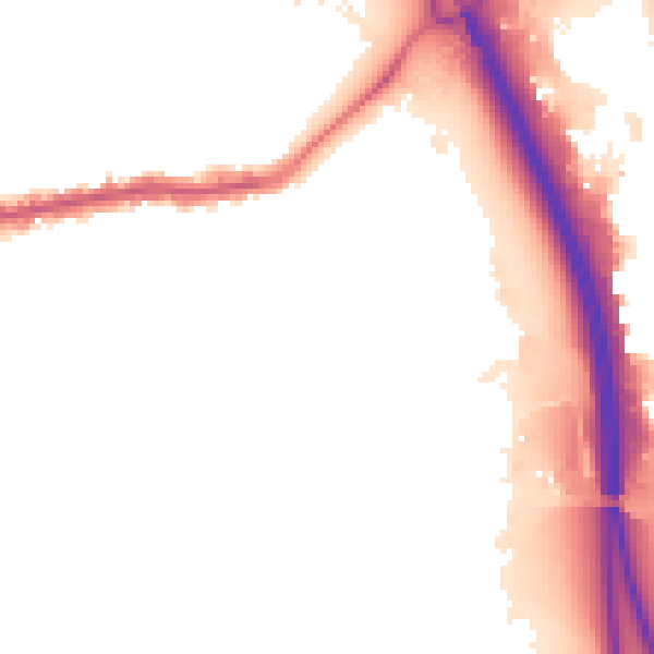 Night-time road noise heatmap for E6 2PW