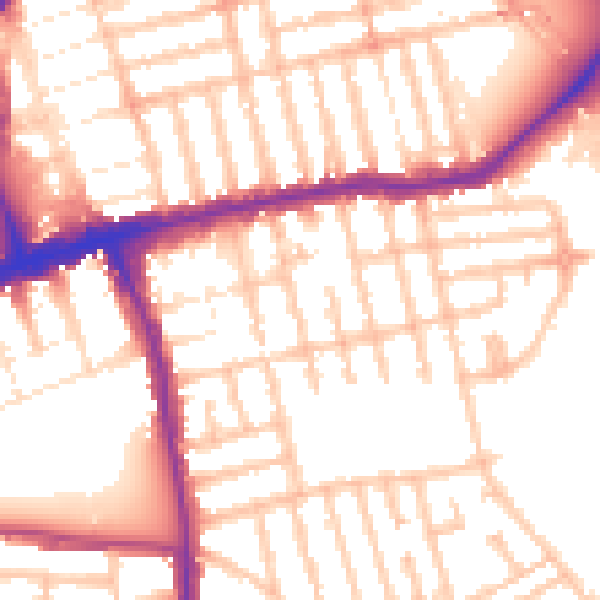 Daytime road noise heatmap for E6 2RU