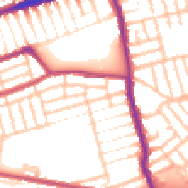 Daytime road noise heatmap for E6 3LW