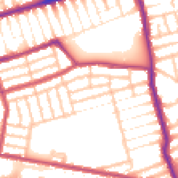 Daytime road noise heatmap for E6 3NE