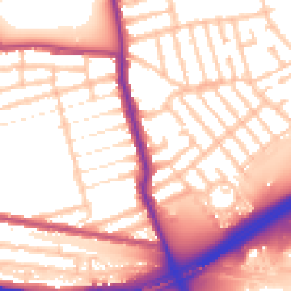 Daytime road noise heatmap for E6 3PD