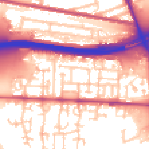 Daytime road noise heatmap for E6 5JT