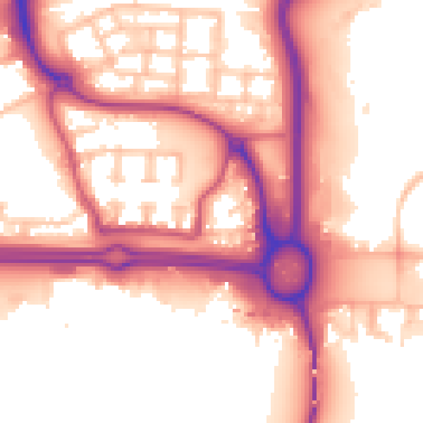 Daytime road noise heatmap for E6 5NH