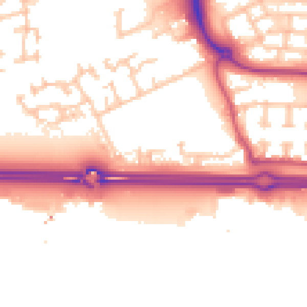 Daytime road noise heatmap for E6 5PF