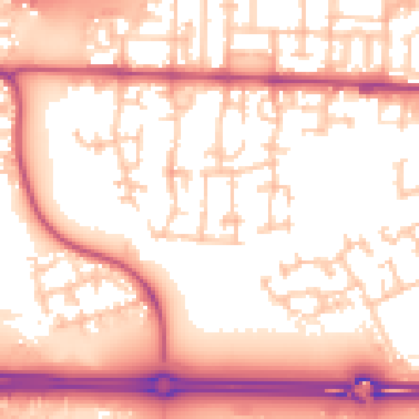 Daytime road noise heatmap for E6 5TA