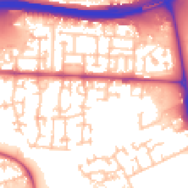 Daytime road noise heatmap for E6 5TR