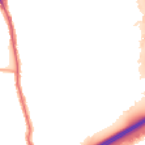 Night-time road noise heatmap for E6 6FA