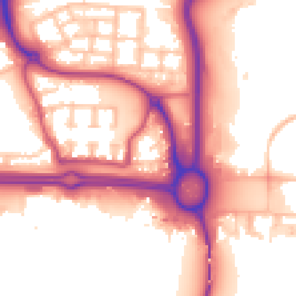 Daytime road noise heatmap for E6 6FT