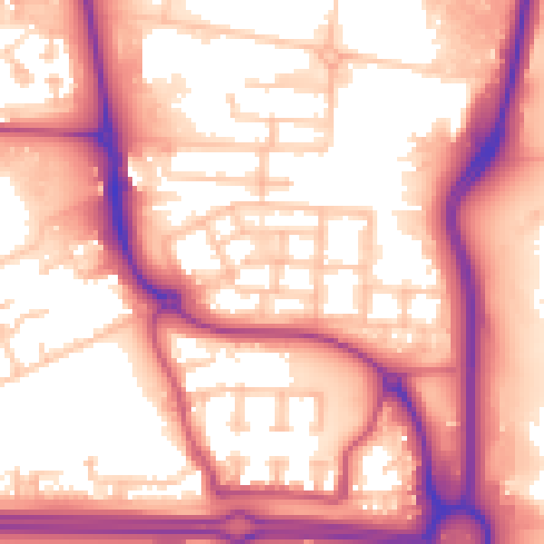 Daytime road noise heatmap for E6 6WX