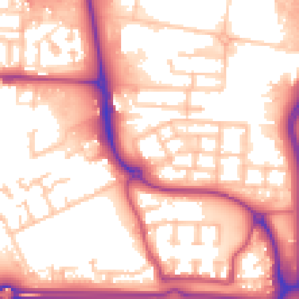 Daytime road noise heatmap for E6 6WY
