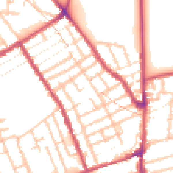 Daytime road noise heatmap for E7 0AF