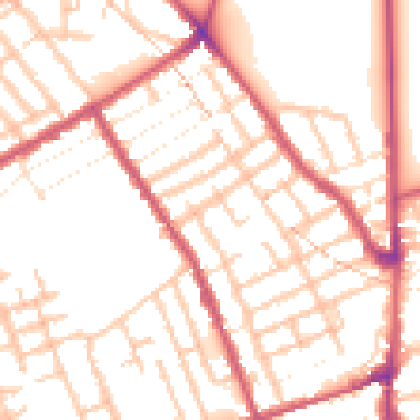 Daytime road noise heatmap for E7 0AT