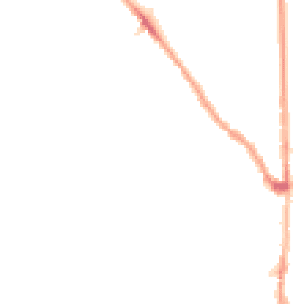 Night-time road noise heatmap for E7 0AT