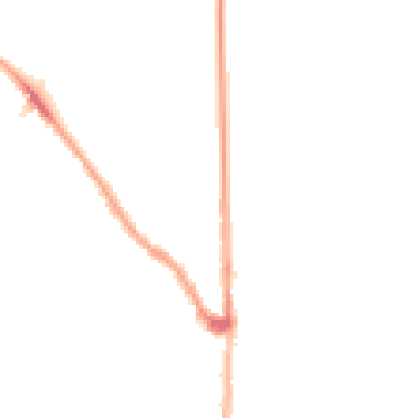 Night-time road noise heatmap for E7 0BF