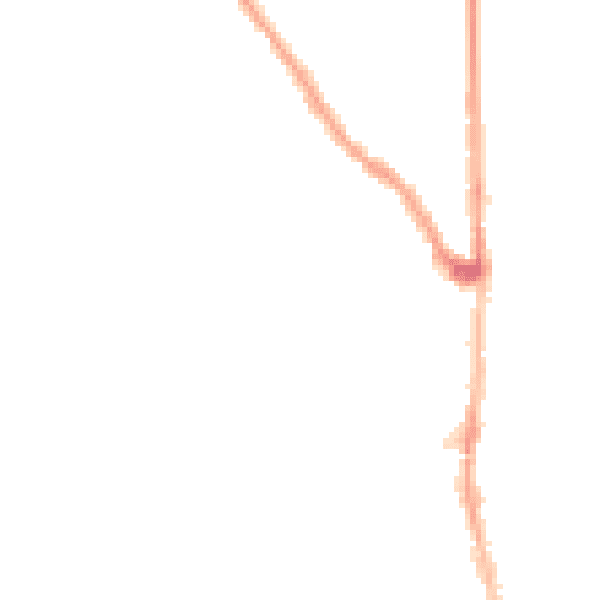 Night-time road noise heatmap for E7 0DB