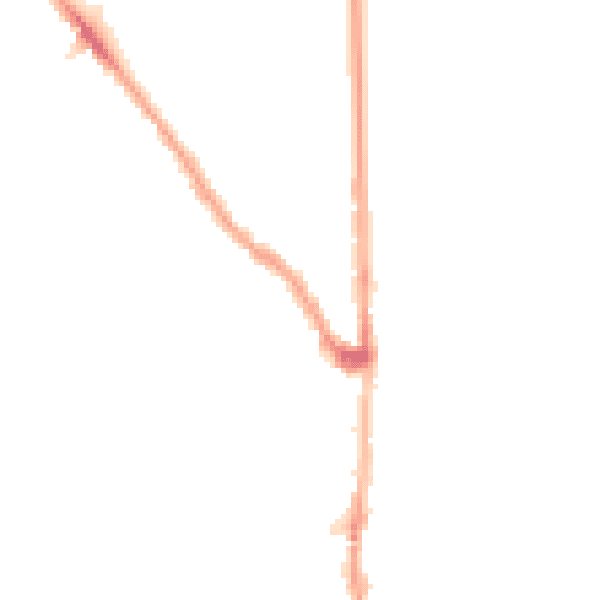 Night-time road noise heatmap for E7 0DR