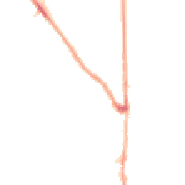 Night-time road noise heatmap for E7 0DU