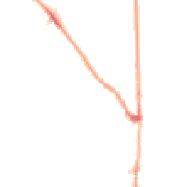 Night-time road noise heatmap for E7 0DY