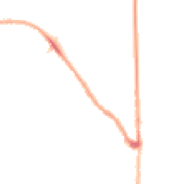 Night-time road noise heatmap for E7 0EB
