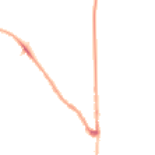 Night-time road noise heatmap for E7 0EF