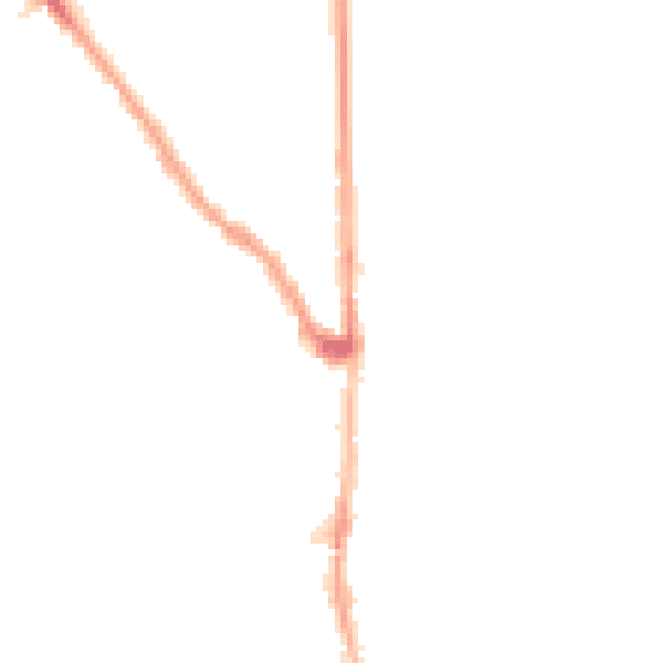 Night-time road noise heatmap for E7 0EG