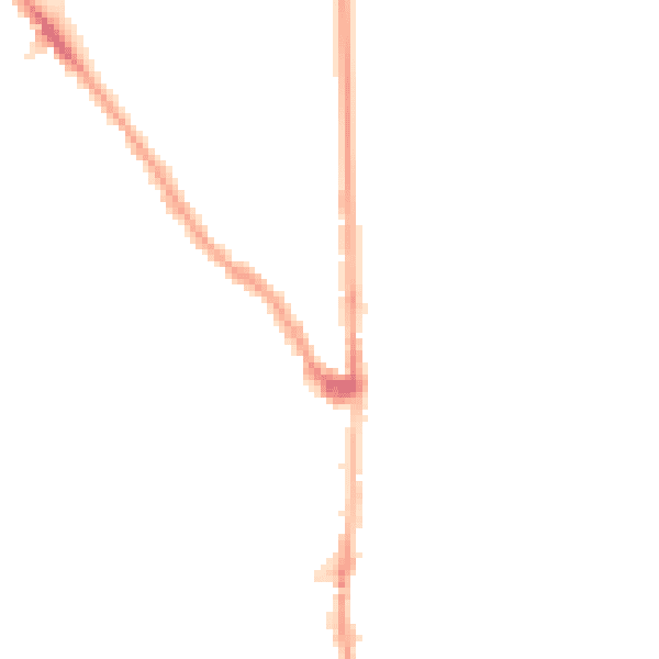 Night-time road noise heatmap for E7 0EH