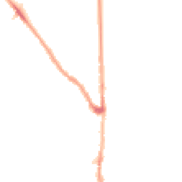 Night-time road noise heatmap for E7 0HH