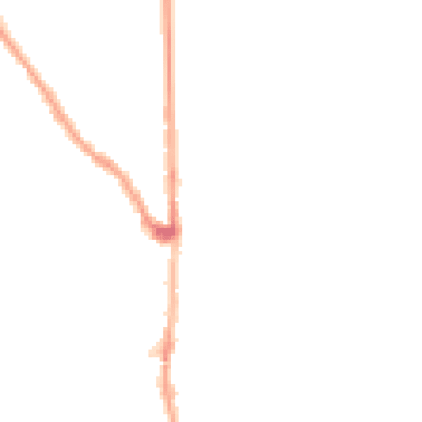 Night-time road noise heatmap for E7 0JG
