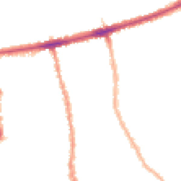 Night-time road noise heatmap for E7 8DS