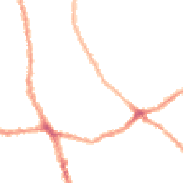 Night-time road noise heatmap for E7 8EL