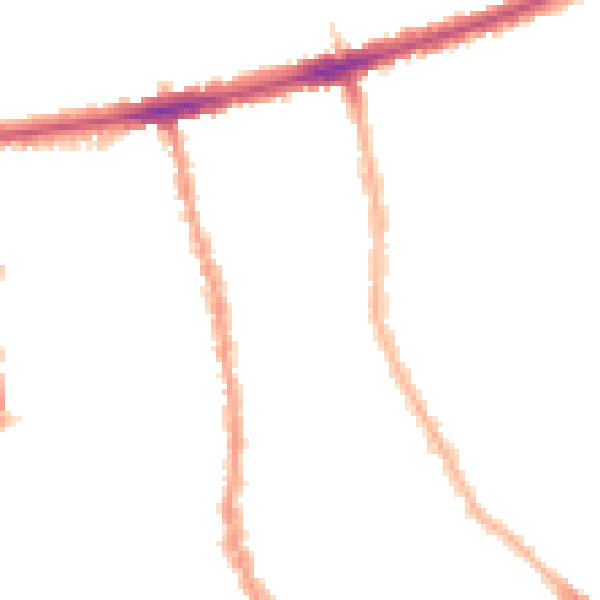 Night-time road noise heatmap for E7 8EN