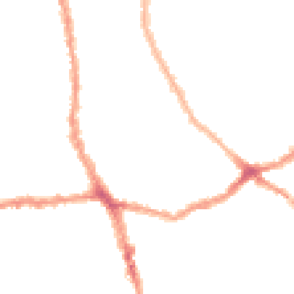 Night-time road noise heatmap for E7 8PE