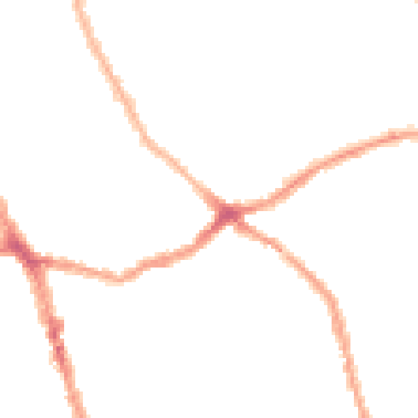 Night-time road noise heatmap for E7 8PP