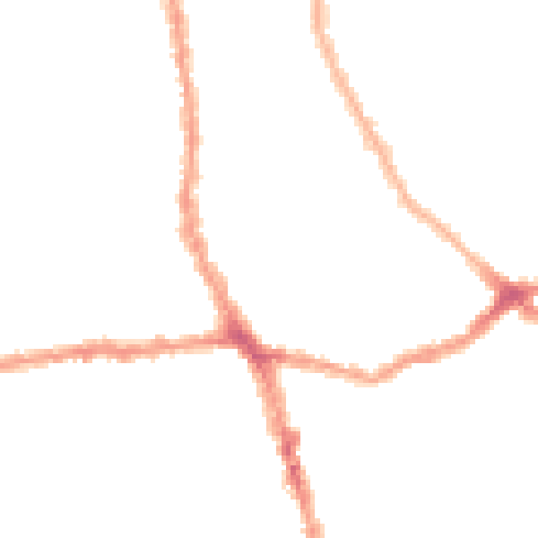 Night-time road noise heatmap for E7 8PU