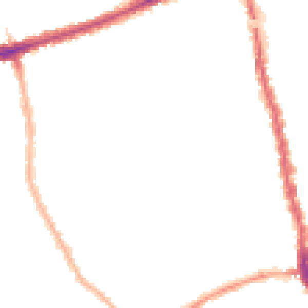Night-time road noise heatmap for E7 8QD