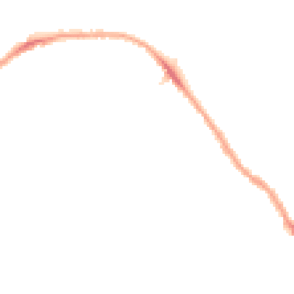 Night-time road noise heatmap for E7 9EB