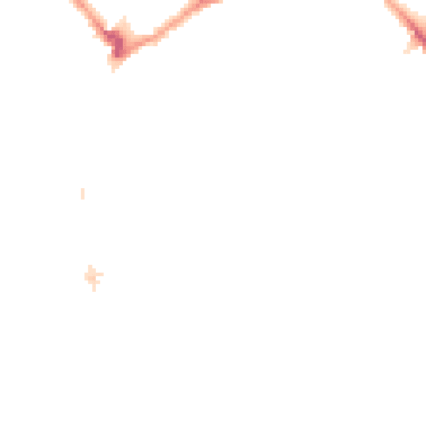 Night-time road noise heatmap for E7 9EN