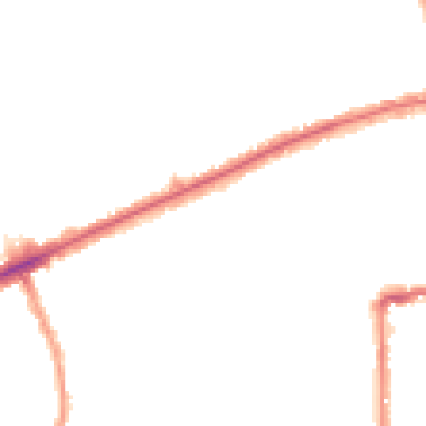 Night-time road noise heatmap for E7 9HN