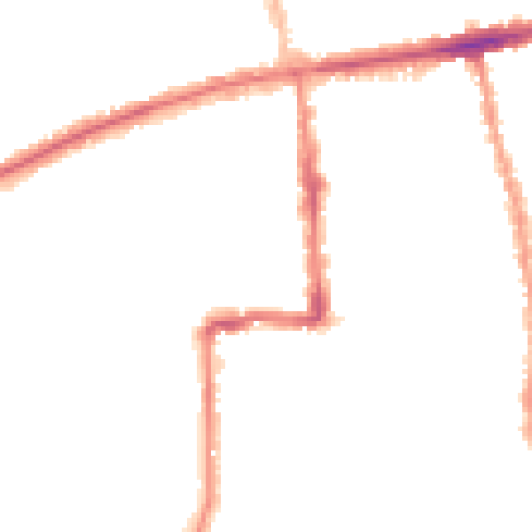 Night-time road noise heatmap for E7 9NH