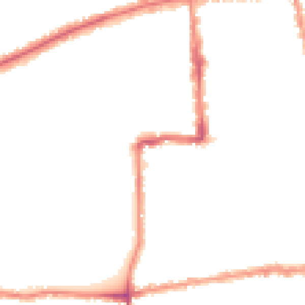 Night-time road noise heatmap for E7 9PL