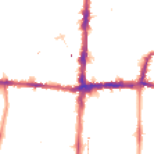 Night-time road noise heatmap for E8 2JZ