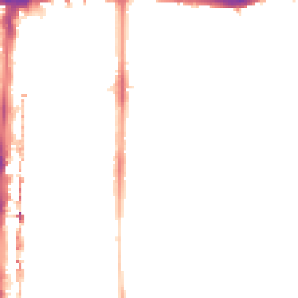 Night-time road noise heatmap for E8 3LU