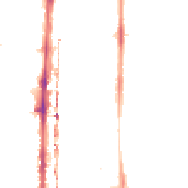 Night-time road noise heatmap for E8 4ES