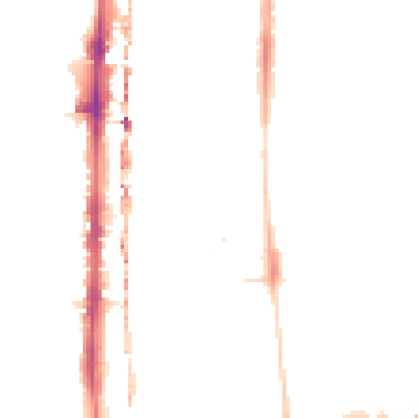 Night-time road noise heatmap for E8 4JD