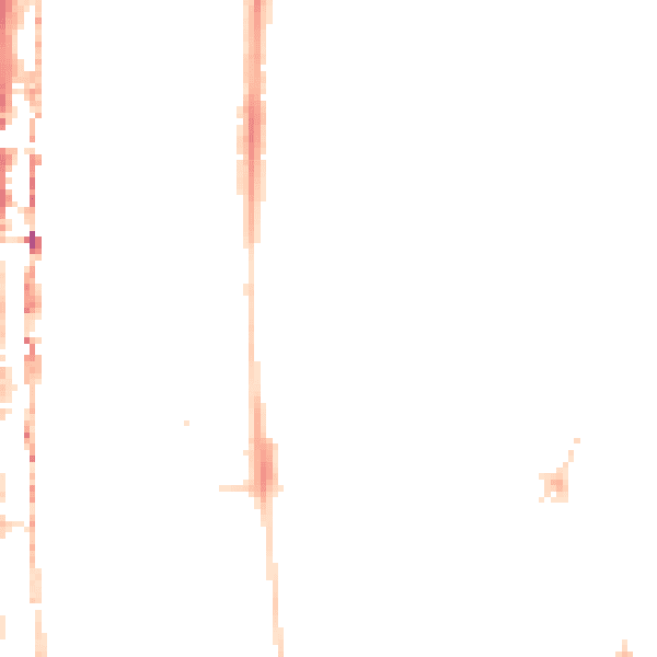 Night-time road noise heatmap for E8 4SH