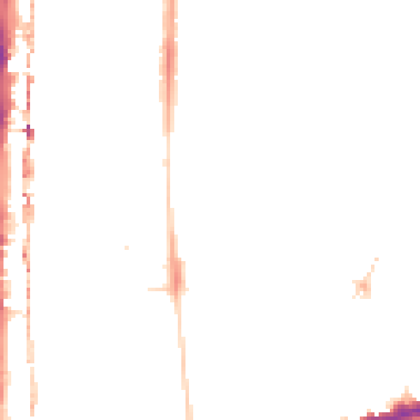 Night-time road noise heatmap for E8 4SQ