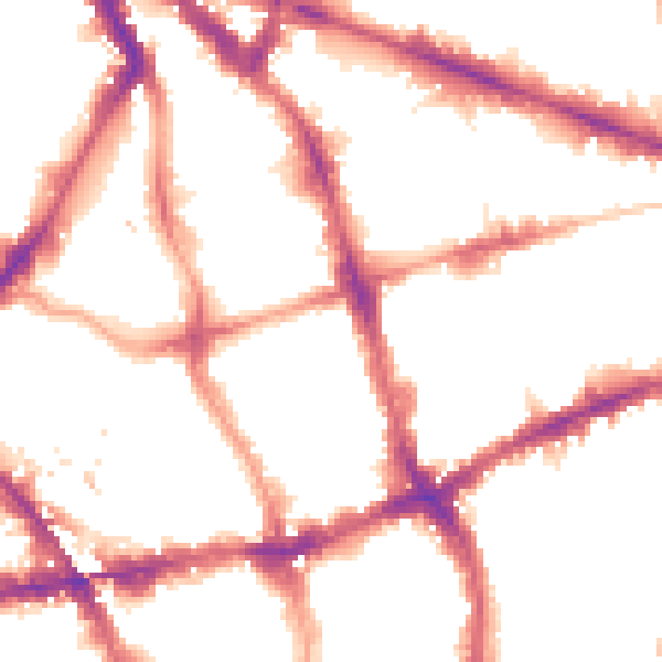 Night-time road noise heatmap for EC1V 0AR