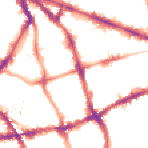 Night-time road noise heatmap for EC1V 0BE